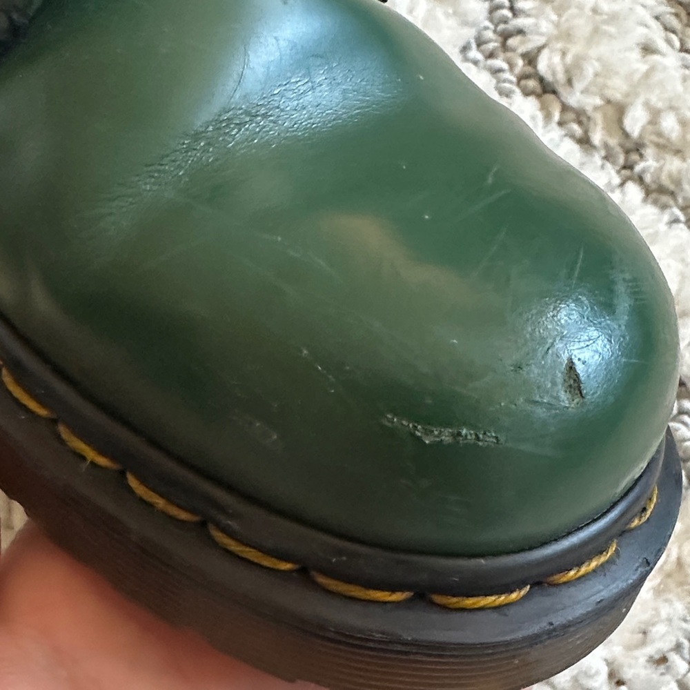 Dr. Martens Green Leather Ankle Boots - Picture 11 of 11